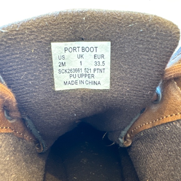 Sperry Kids Boots in Brown and Black - Picture 2 of 4